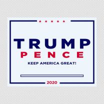 2020 Official Trump Pence Decal Sticker