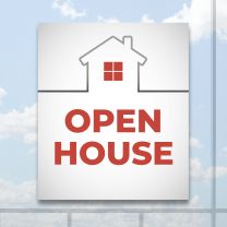 Open House Full Color Digitally Printed Window Poster