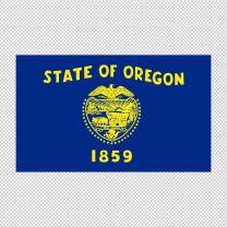 Oregon State Flag Decal Sticker