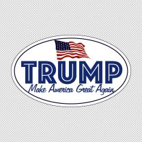 Oval Trump Make America Great Again Decal Sticker
