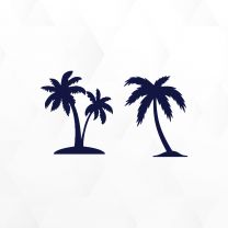 Palm Trees Boat Decal Sticker
