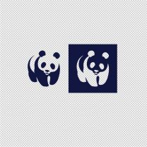 Panda Logo Emblems Vinyl Decal Sticker