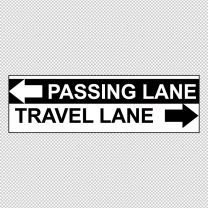Pass On The Left Travel On The Right Decal Sticker