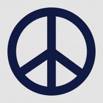 Peace Symbol Decal Sticker