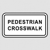 Pedestrian Crosswalk Decal Sticker