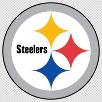 Pittsburgh Steelers Basketball Team Logo Decal Sticker