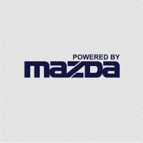 Powered By Mazda Window Vinyl Decal Sticker