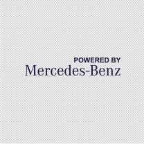 Powered By Mercedes Benz Window Vinyl Decal Sticker