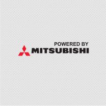 Powered By Mitsubishi Window Decal Sticker