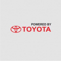 Powered By Toyota Window Decal Sticker