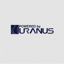 Powered By Uranus Vinyl Decal Sticker