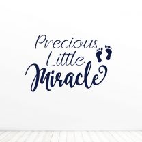 Precious Little Miracle Baby Décor Quote Vinyl Wall  Decal Sticker