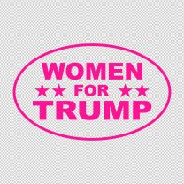 President Donald Trump 2020 Support Women  for Trump Window Bumper Decal Sticker