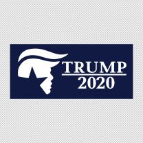 President Donald Trump Head 2020 Decal Sticker