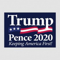 President Trump Pence Bumper Political  United States Of America Usa Made Decal Sticker