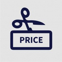 Price Cut For Sale Vinyl Decal Stickers
