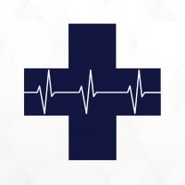 Pulse Cross Ambulance Decal Sticker