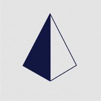 Pyramid Shapes Symbols Vinyl Decal Sticker