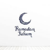 Ramadan Kareem Moon Quote Vinyl Wall Decal Sticker