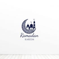 Ramadan Kareem Muslim Stars Quote Vinyl Wall Decal Sticker