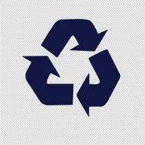 Recycle 2 Shapes Symbols Vinyl Decal Sticker