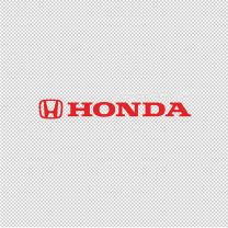 Red Logo Powered By Honda Civic Decal Sticker