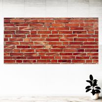 Red Streaks Wall Brick Graphics Pattern Wall Mural Vinyl Decal