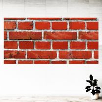 Red Wall Brick Graphics Pattern Wall Mural Vinyl Decal