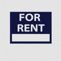 Rent For Sale Vinyl Decal Stickers