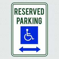 Reserved Parking Decal Sticker