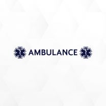 Reverse Ambulance Decal Sticker