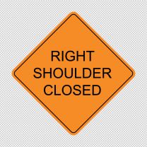 Right Shoulder Closed Decal Sticker