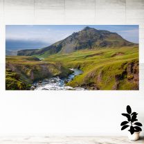 River Mountain View Graphics Pattern Wall Mural Vinyl Decal
