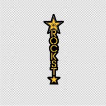 Rockstar Straight Logo Decal Sticker
