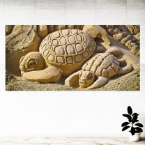 Sand Art Turtle Graphics Pattern Wall Mural Vinyl Decal