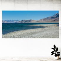 Sand Lake And Mountain View Graphics Pattern Wall Mural Vinyl Decal