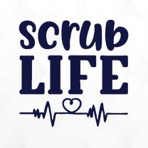 Scrub Life Ambulance Decal Sticker
