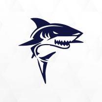 Shark#2 Boat Decal Sticker