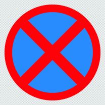 Sign Giving Order No Stopping Decal Sticker