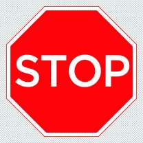 Sign Giving Order Stop Give Way Decal Sticker
