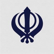 Sikhism Symbol Vinyl Decal Sticker