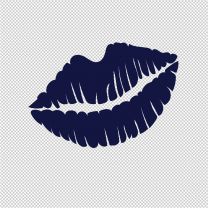 Smiling Lips Vinyl Decal Stickers