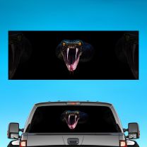 Snake Bite Fight Graphics For Truck Rear Window Perforated Decal