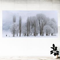 Snow Storm Trees Graphics Pattern Wall Mural Vinyl Decal
