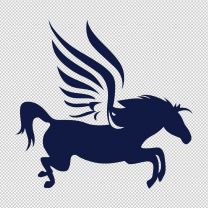Speeding Pegasus Horse Decal Sticker