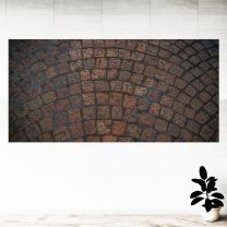Square Stone Wall Brick Graphics Pattern Wall Mural Vinyl Decal