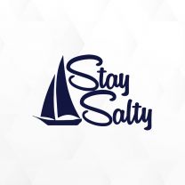 Stay Salty Boat Decal Sticker