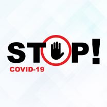 Stop Covid 19 Sticker Style1
