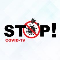 Stop Covid 19 Sticker Style2