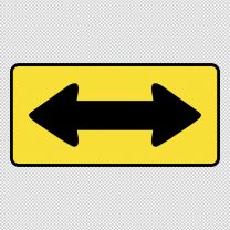 T Intersection Decal Sticker